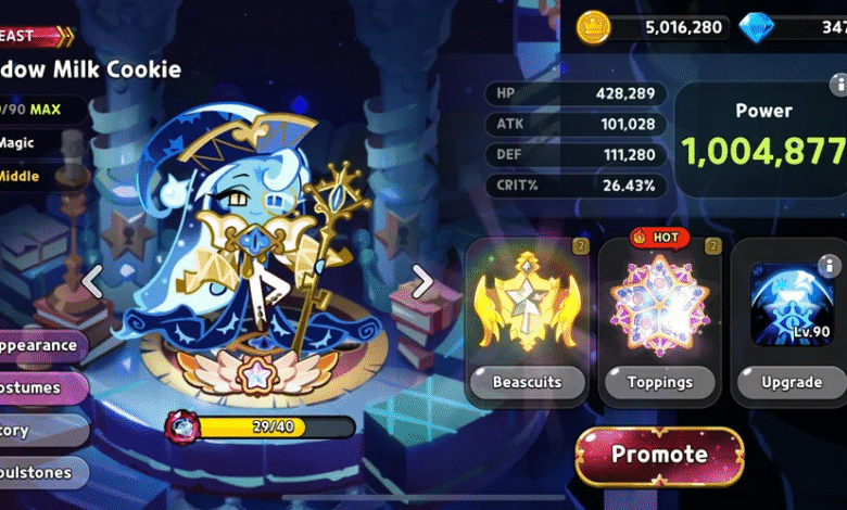 Cookie Run Kingdom Shadow Milk Cookie Character & Skill